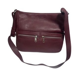 NWOT Atelier Noir by RUDSAK Burgundy Leather Crossbody Bag